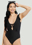 Seashell Plunge Neck One-Piece