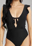 Seashell Plunge Neck One-Piece