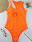 New Hollow multicolor one shoulder sexy swimsuit women