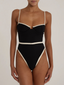 New Women's Sexy Splicing One-Piece Swimsuit